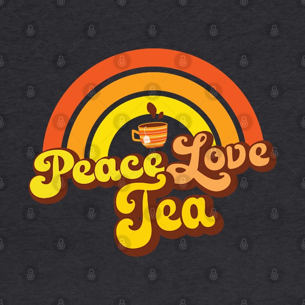 Peace Love Tea (Distressed) by Jitterfly